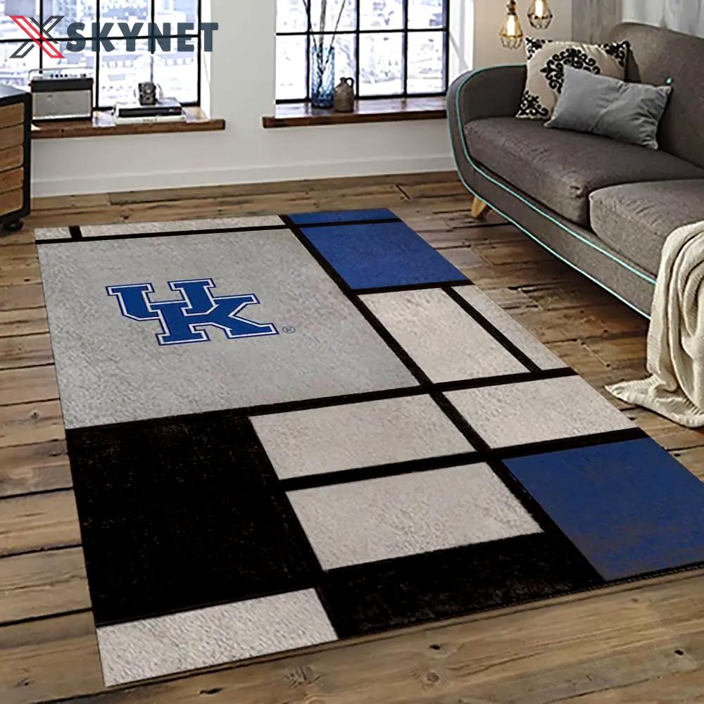 Ncaa kentucky wildcats football team logo sport carpet area rug home decor best gift for friends ktwc16 Rectangle Rug