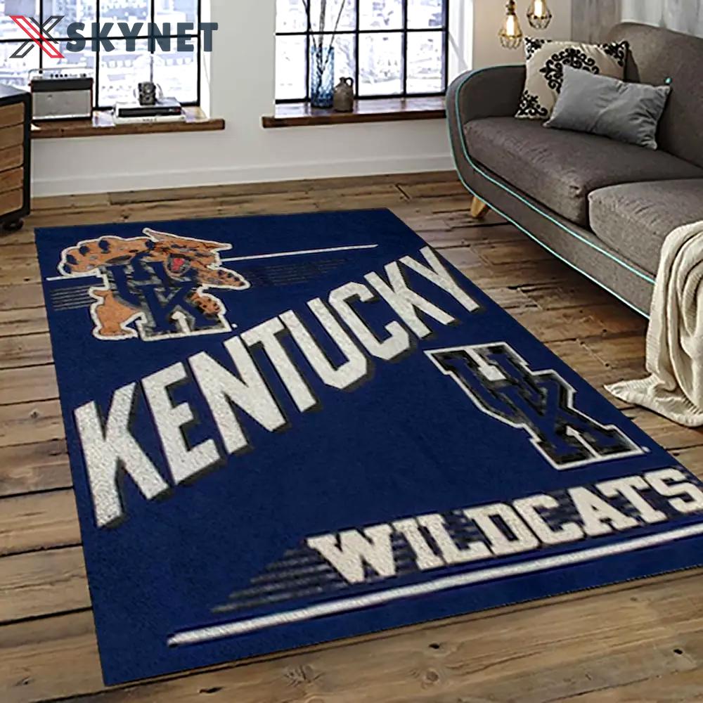 Ncaa kentucky wildcats football team logo sport carpet area rug home decor best gift for friends ktwc4 Rectangle Rug