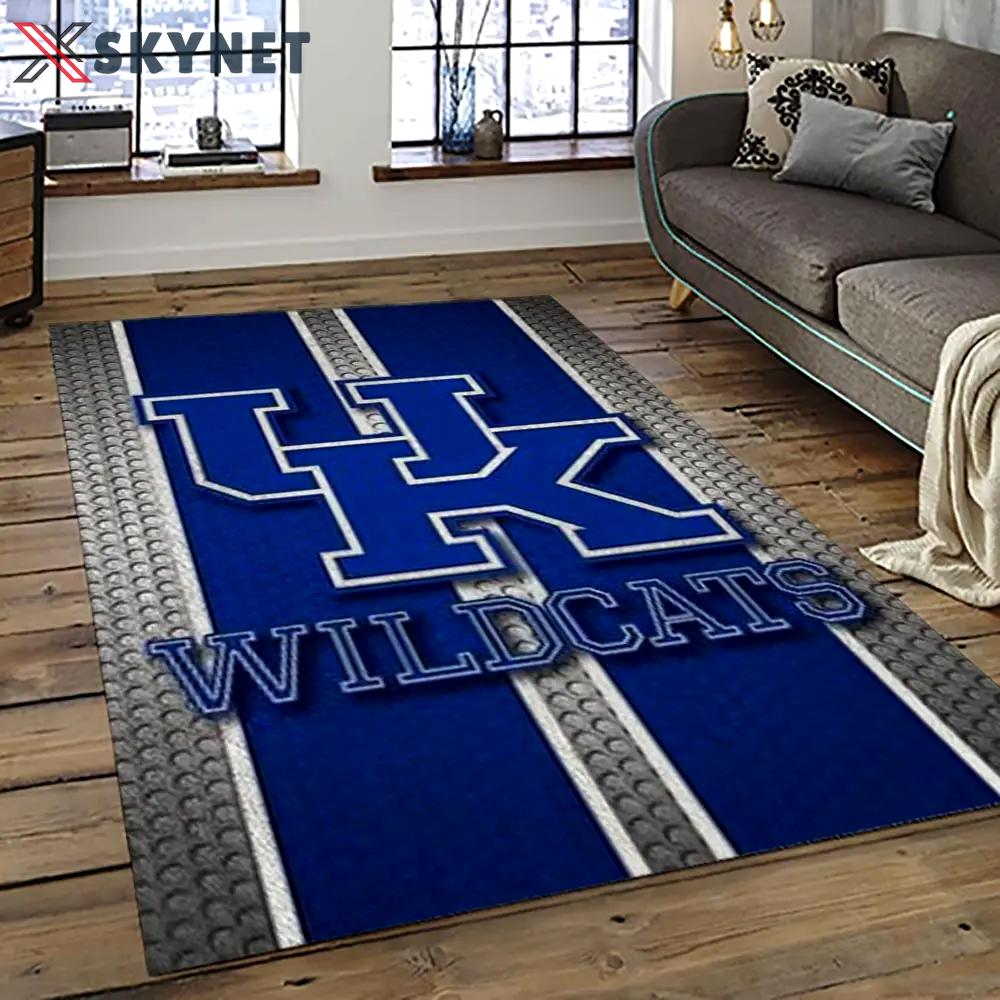 Ncaa kentucky wildcats football team logo sport carpet area rug home decor best gift for friends ktwc40 Rectangle Rug