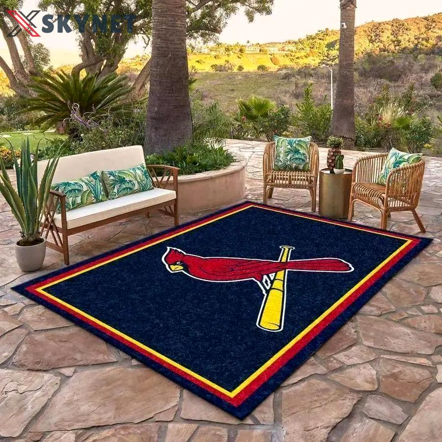 Ncaa louisville cardinals team logo carpet rug living room s01 Rectangle Rug