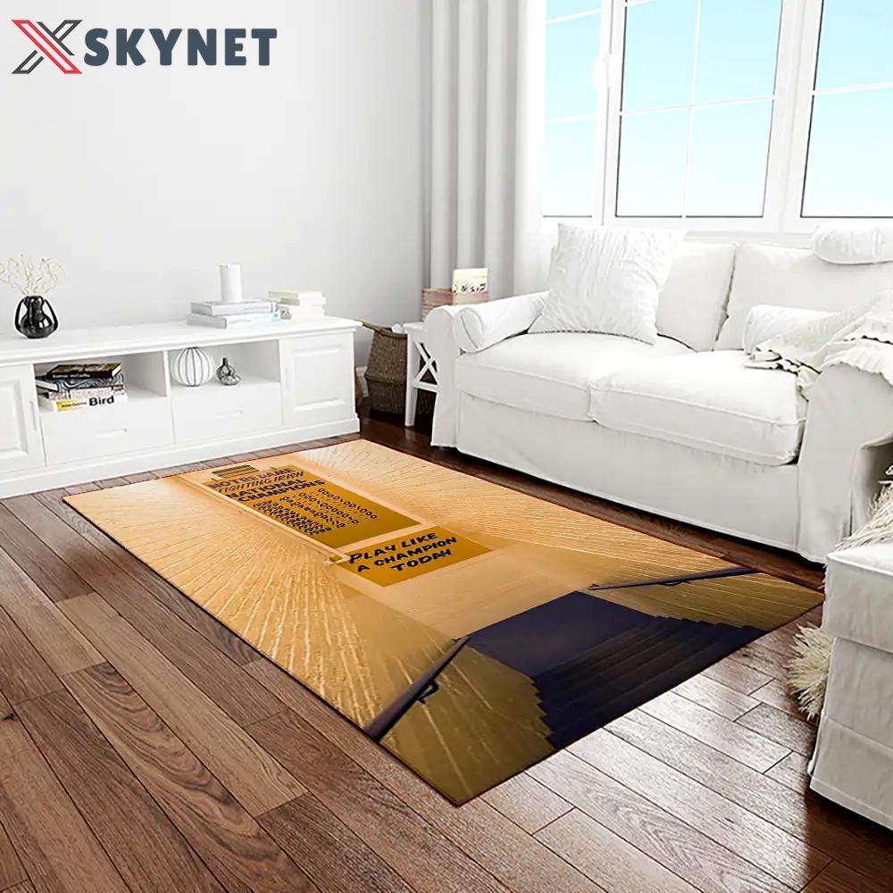 Ncaa notre dame fighting sport basketball and foolball team logo rectangle area rug ndf23 Rectangle Rug