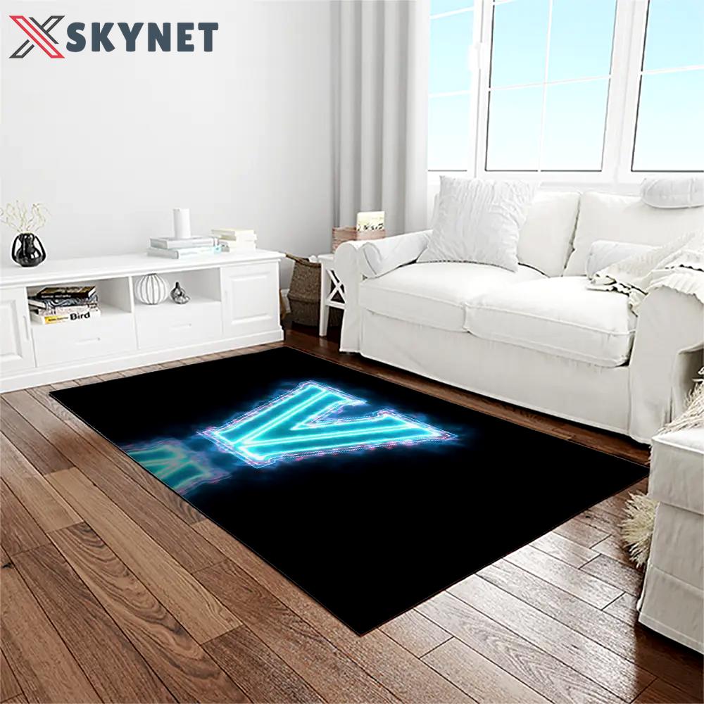 Ncaa villanova wildcats sport basketball and foolball team logo rectangle area rug vw28 Rectangle Rug