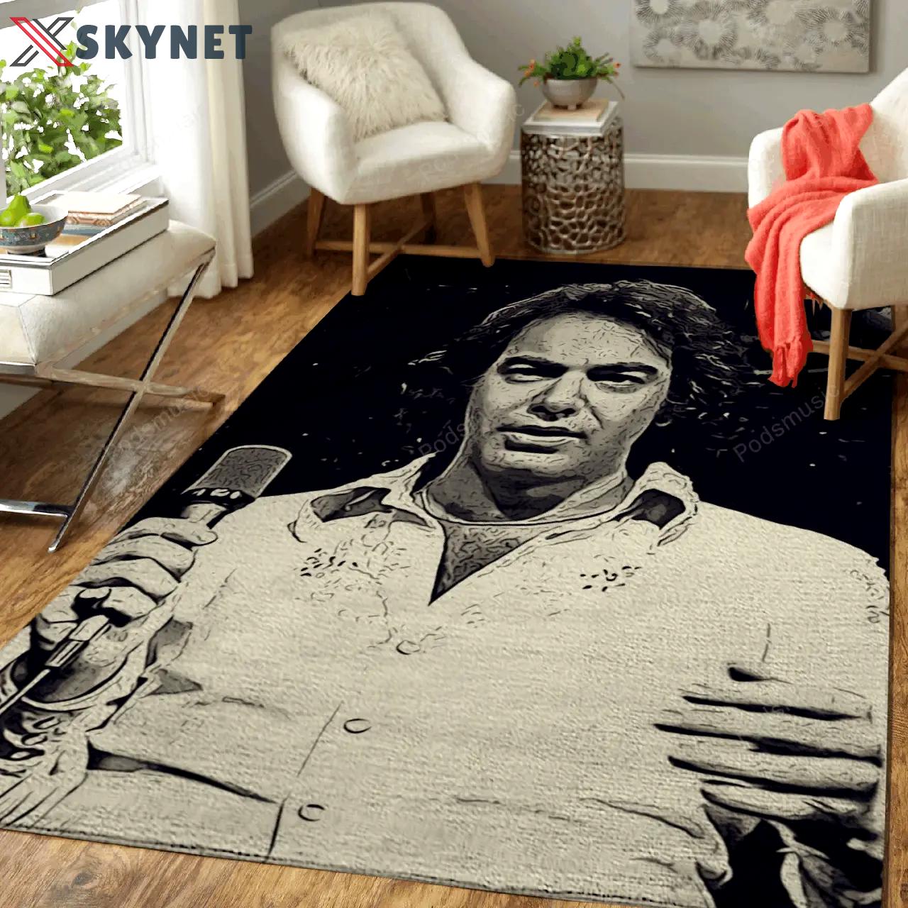 Neil diamond art 9 music artist art for fans area rug living room carpet rug regtangle carpet floor decor home decor Rectangle Rug