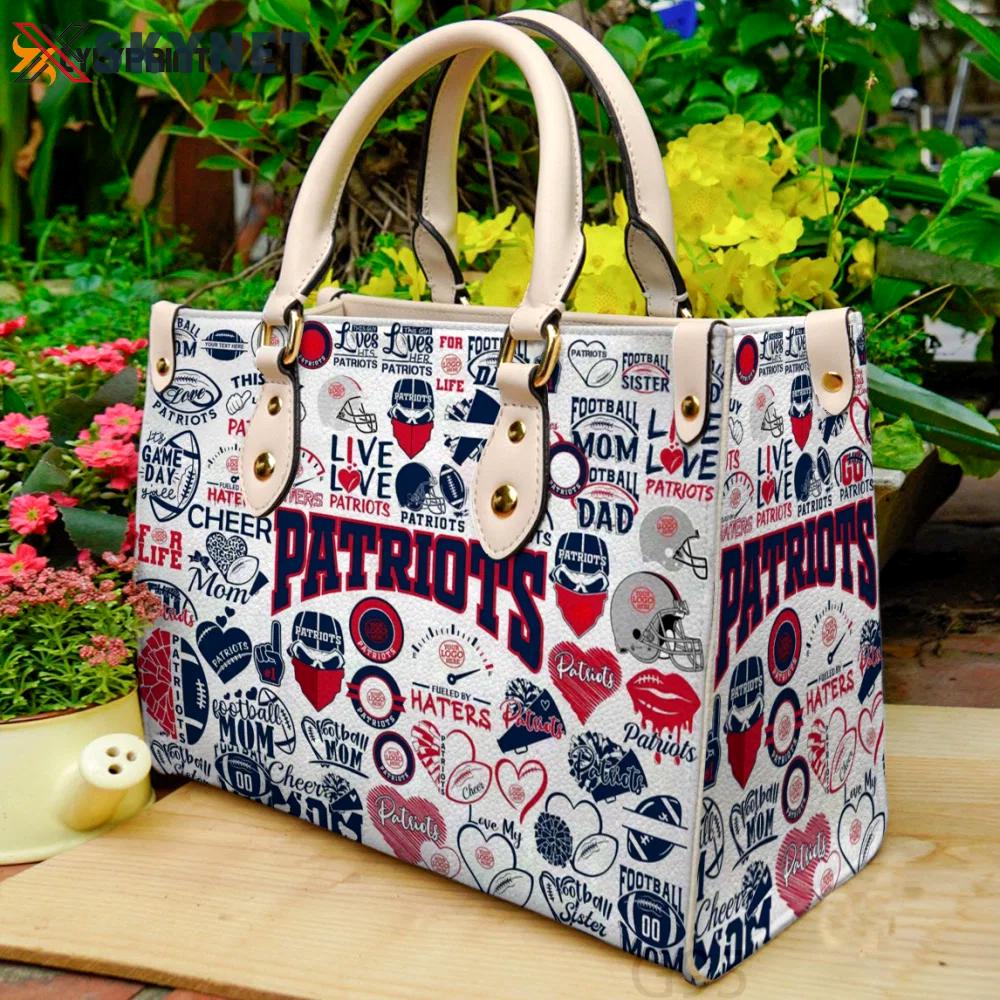 New england patriots hand leather bag for women gift 2042 Women Leather Hand Bag