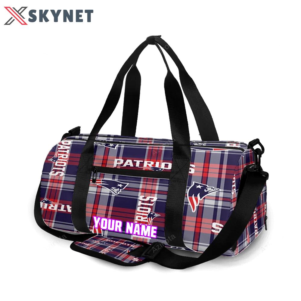 New england patriots9 personalized name travel bag gym bag 1360 Travel Bag