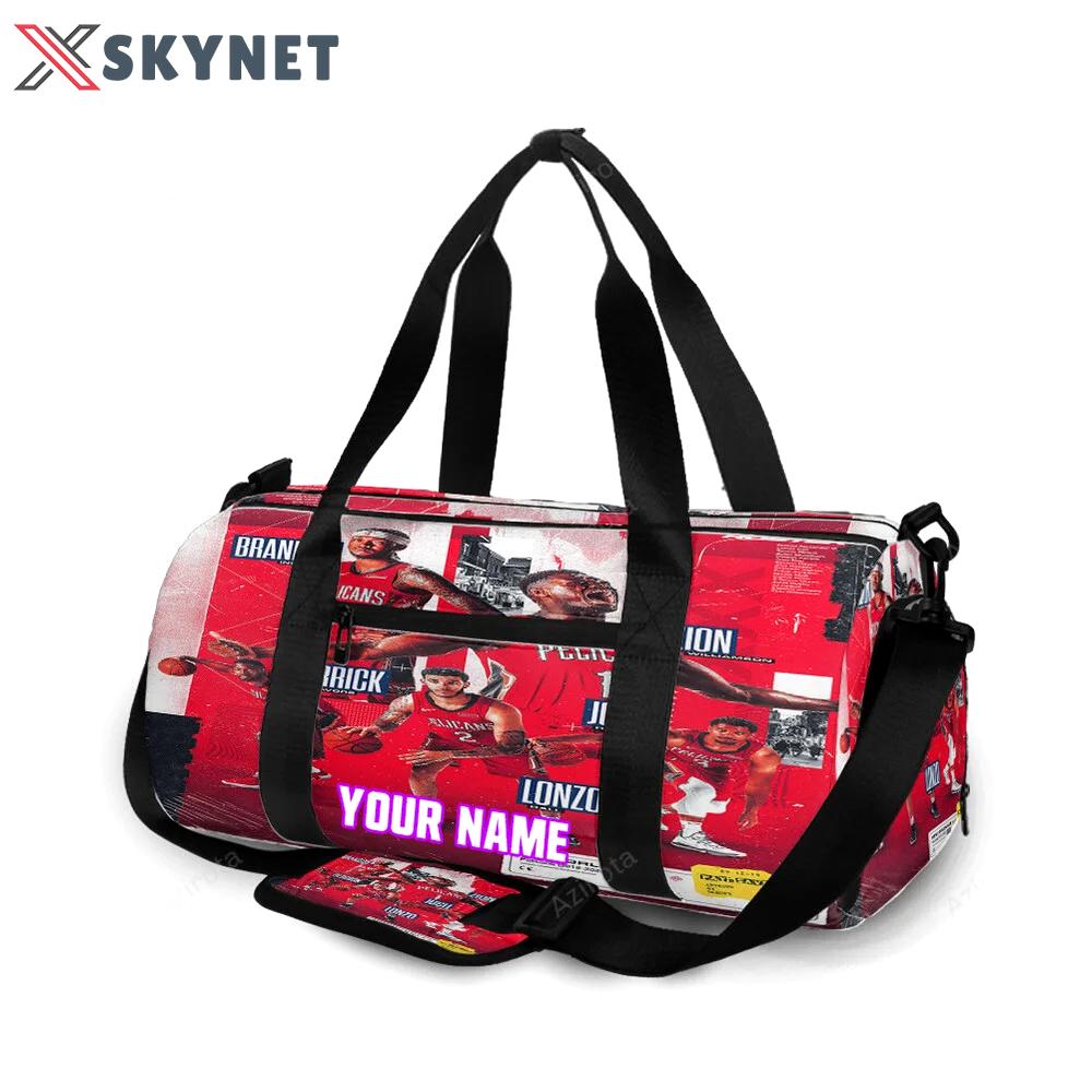 New orleans pelicans players v31 personalized name travel bag gym bag 1864 Travel Bag