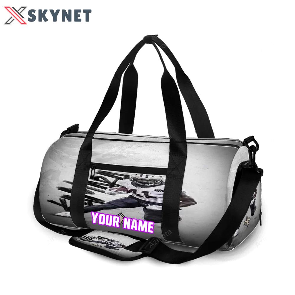 New orleans saints alvin kamara5 personalized name travel bag gym bag 183 Travel Bag