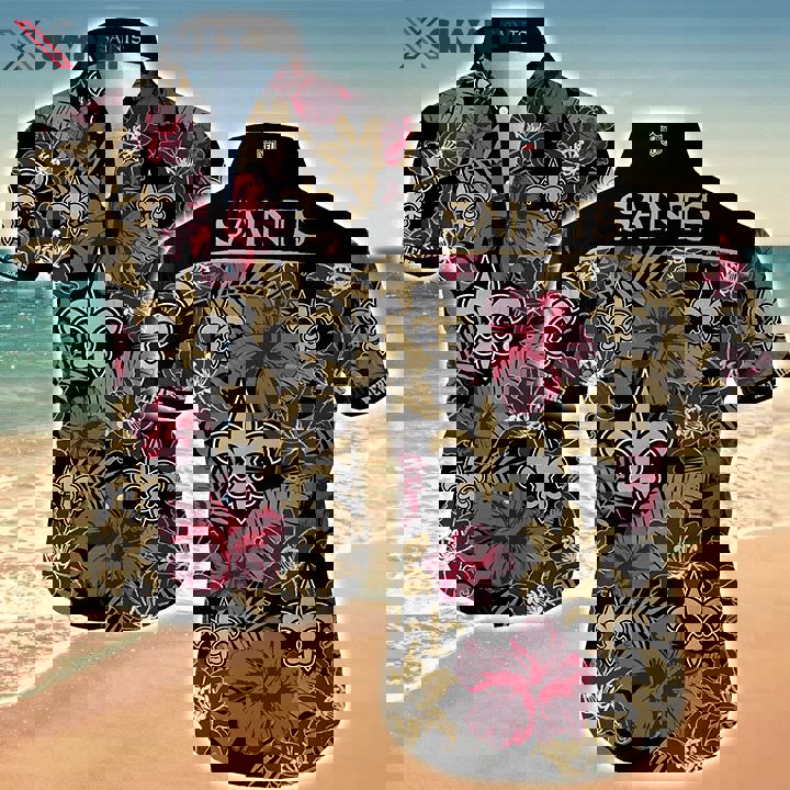 New orleans saints hawaiian shirt Hawaii Shirt Shorts & Flip Flops