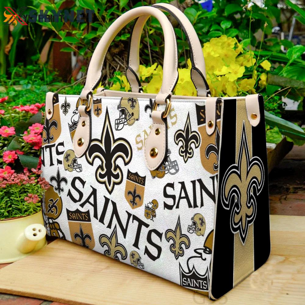 New orleans saints love a1 leather bag g95 1694 Women Leather Hand Bag