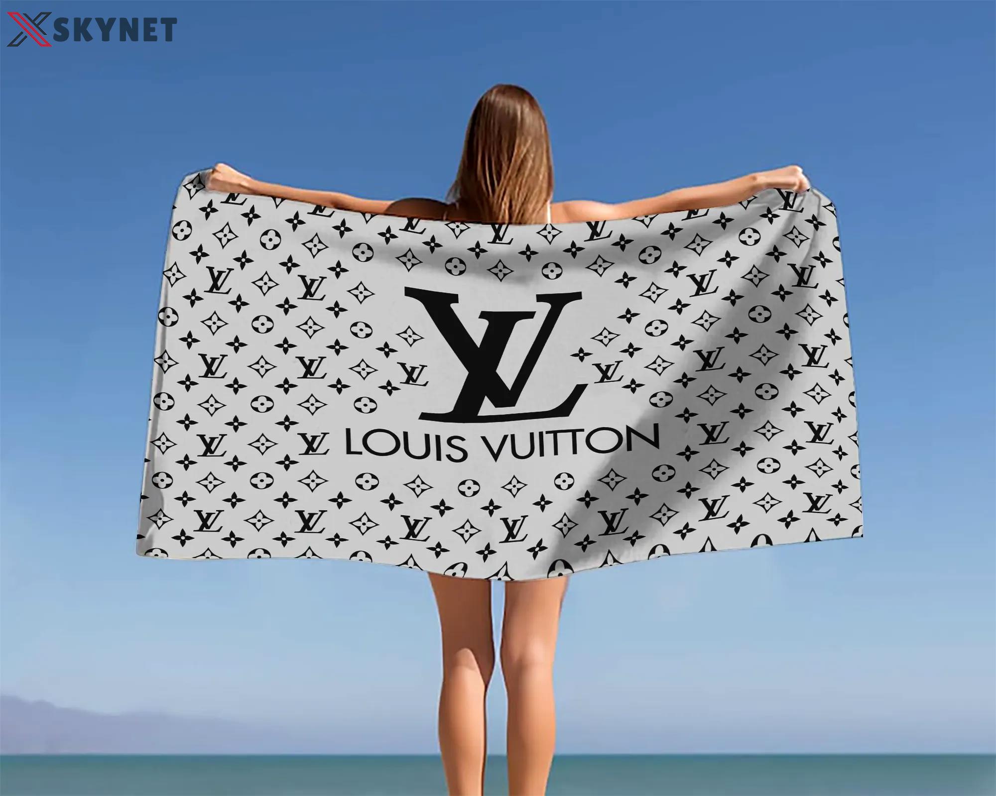 [new] premium louis vuitton beach towel - summer 2025-2026 mrs-ryuj-lv137926 Beach Towel