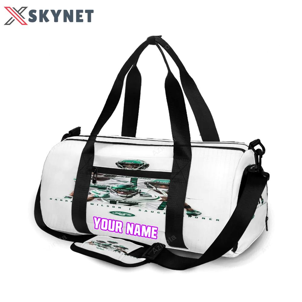 New york jets all players1 personalized name travel bag gym bag 2095 Travel Bag