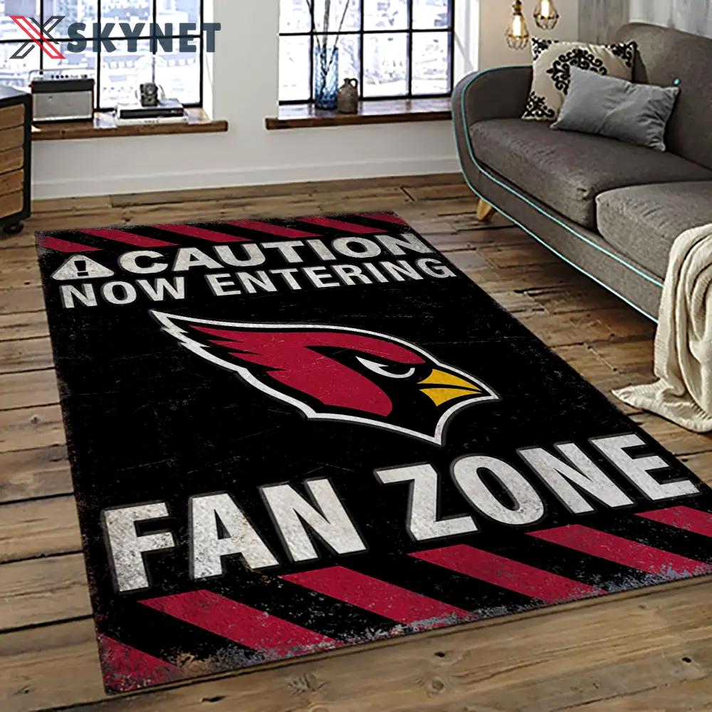 Nfl arizona cardinals football team logo sport carpet rectangle area rug for living room ac14 Rectangle Rug