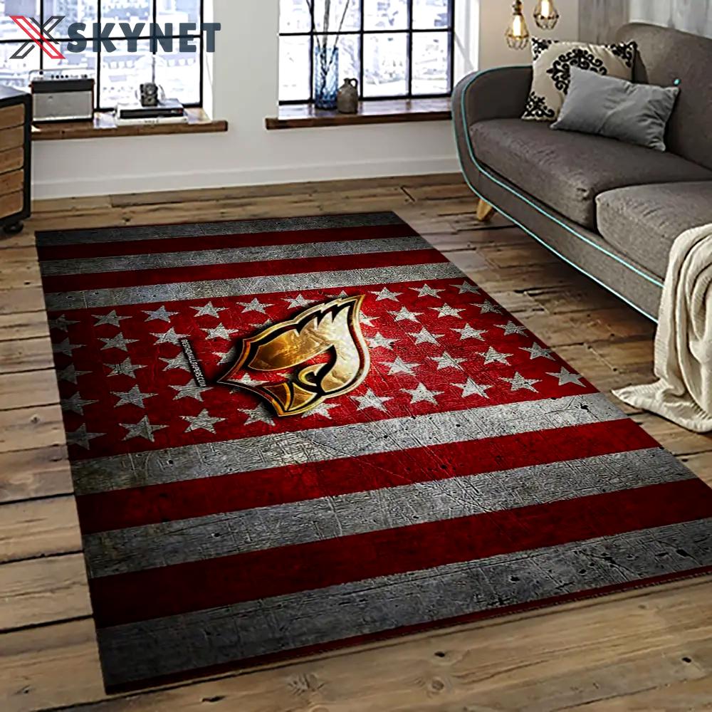 Nfl arizona cardinals football team logo sport carpet rectangle area rug for living room ac74 Rectangle Rug