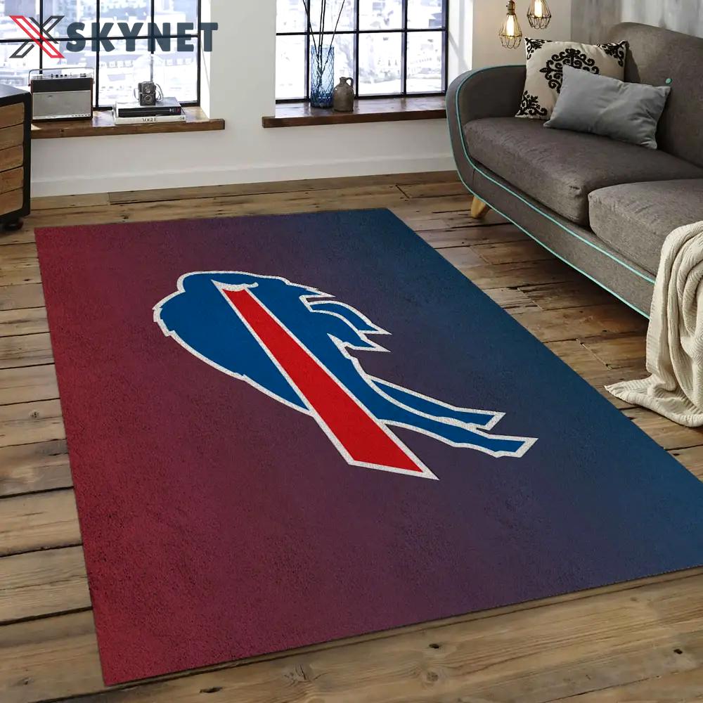 Nfl buffalo bills gradient football team logo rectangle area rug bb17 Rectangle Rug