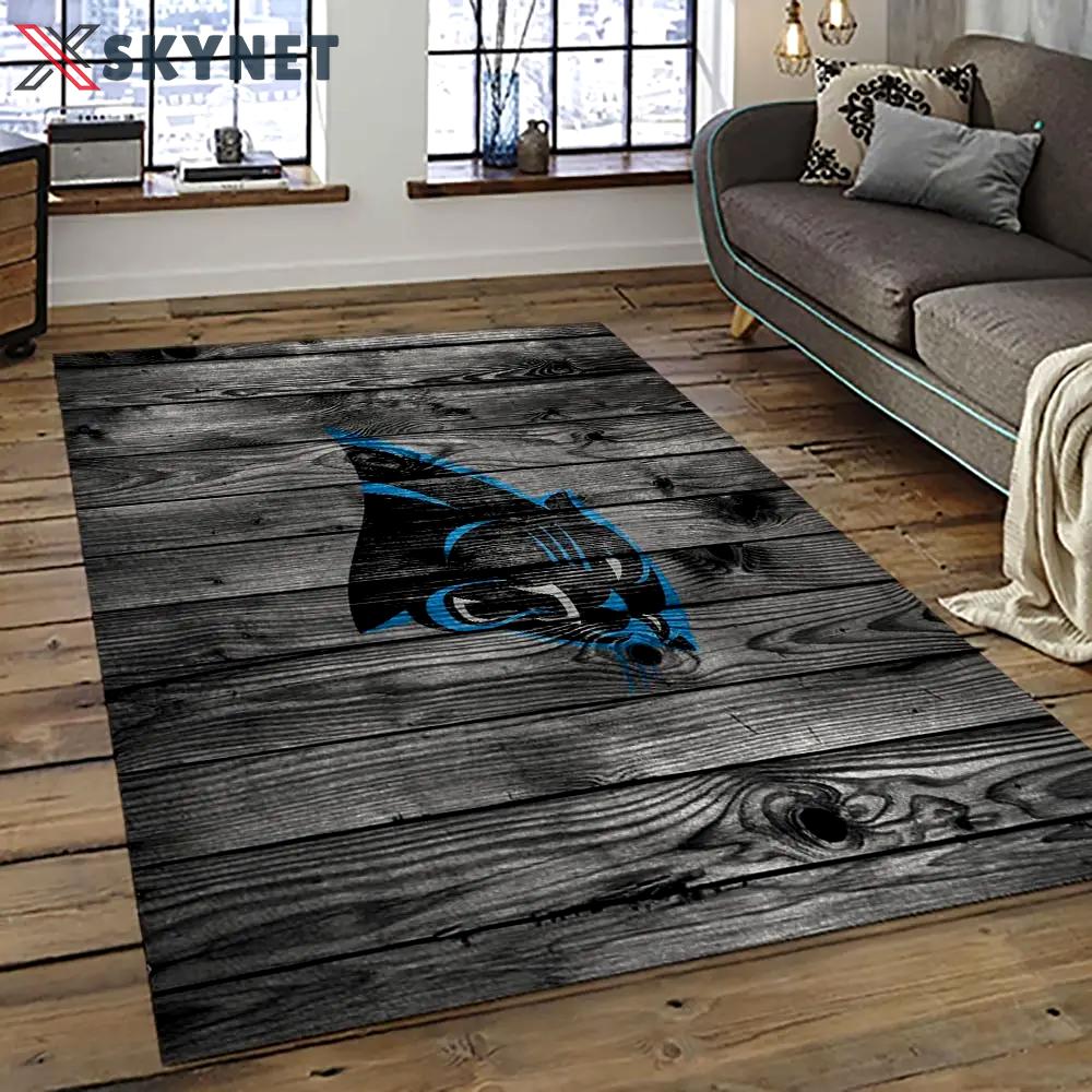 Nfl carolina panthers football team logo sport carpet area rug home decor best gift for friends cp42 Rectangle Rug