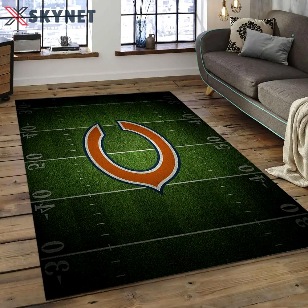 Nfl chicago bears football team logo rectangle area rug cgb12 Rectangle Rug