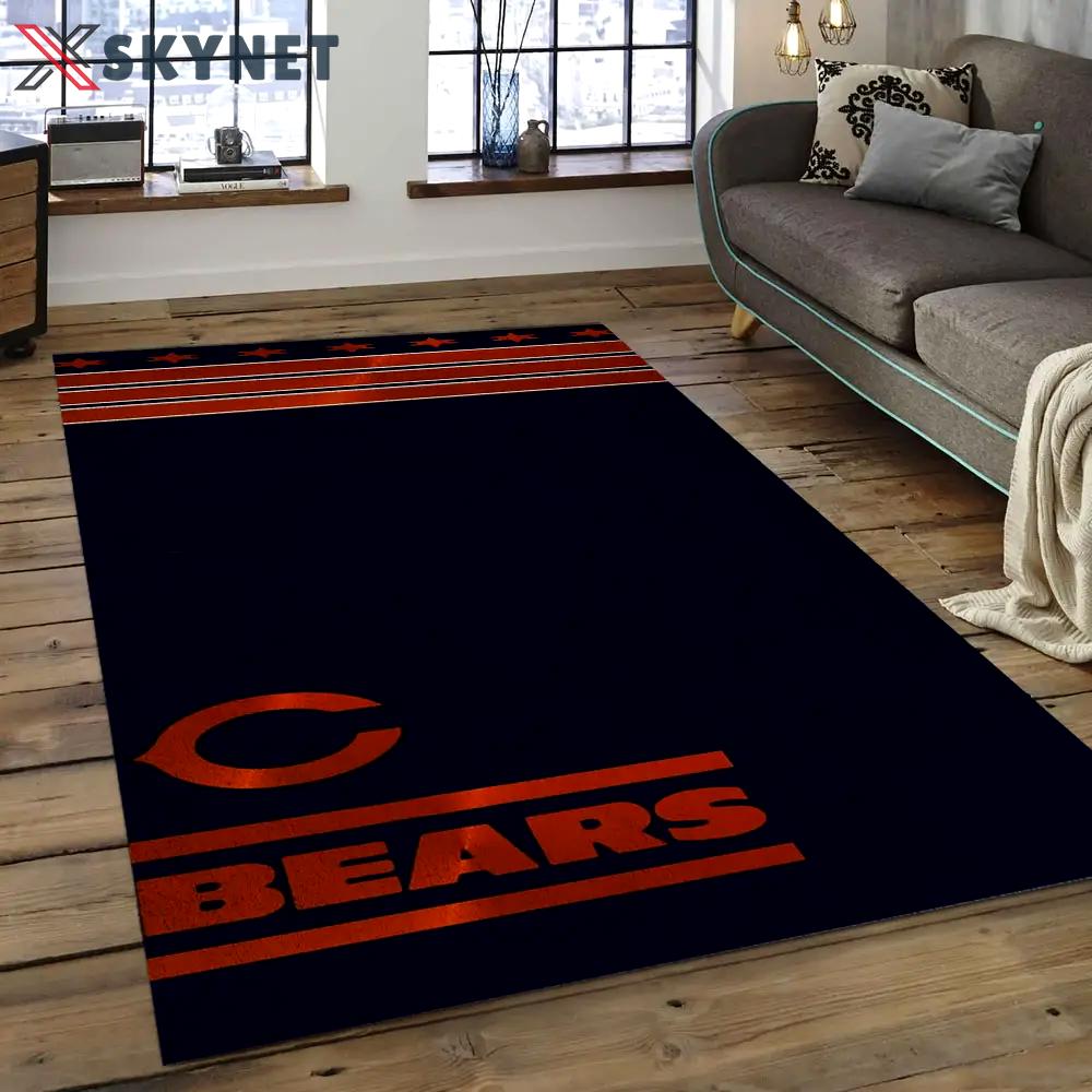 Nfl chicago bears football team logo rectangle area rug cgb17 Rectangle Rug