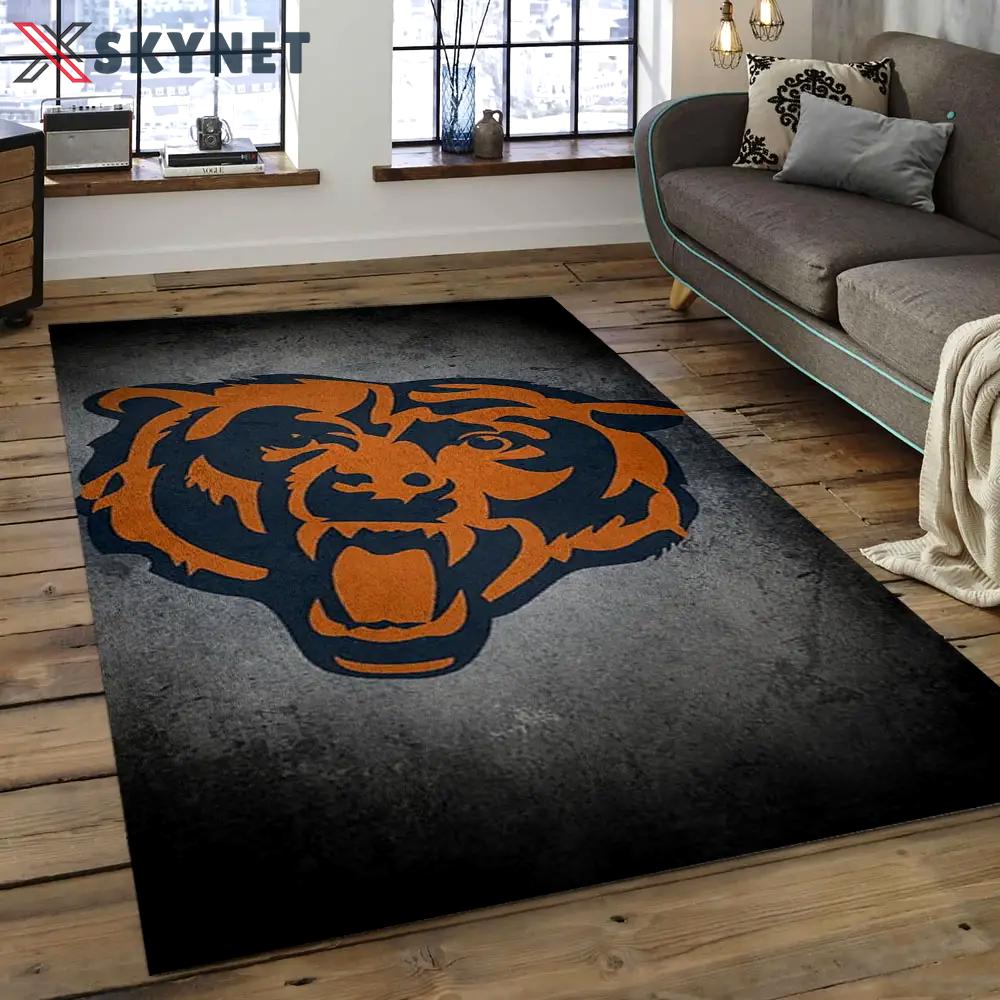 Nfl chicago bears football team logo rectangle area rug cgb39 Rectangle Rug