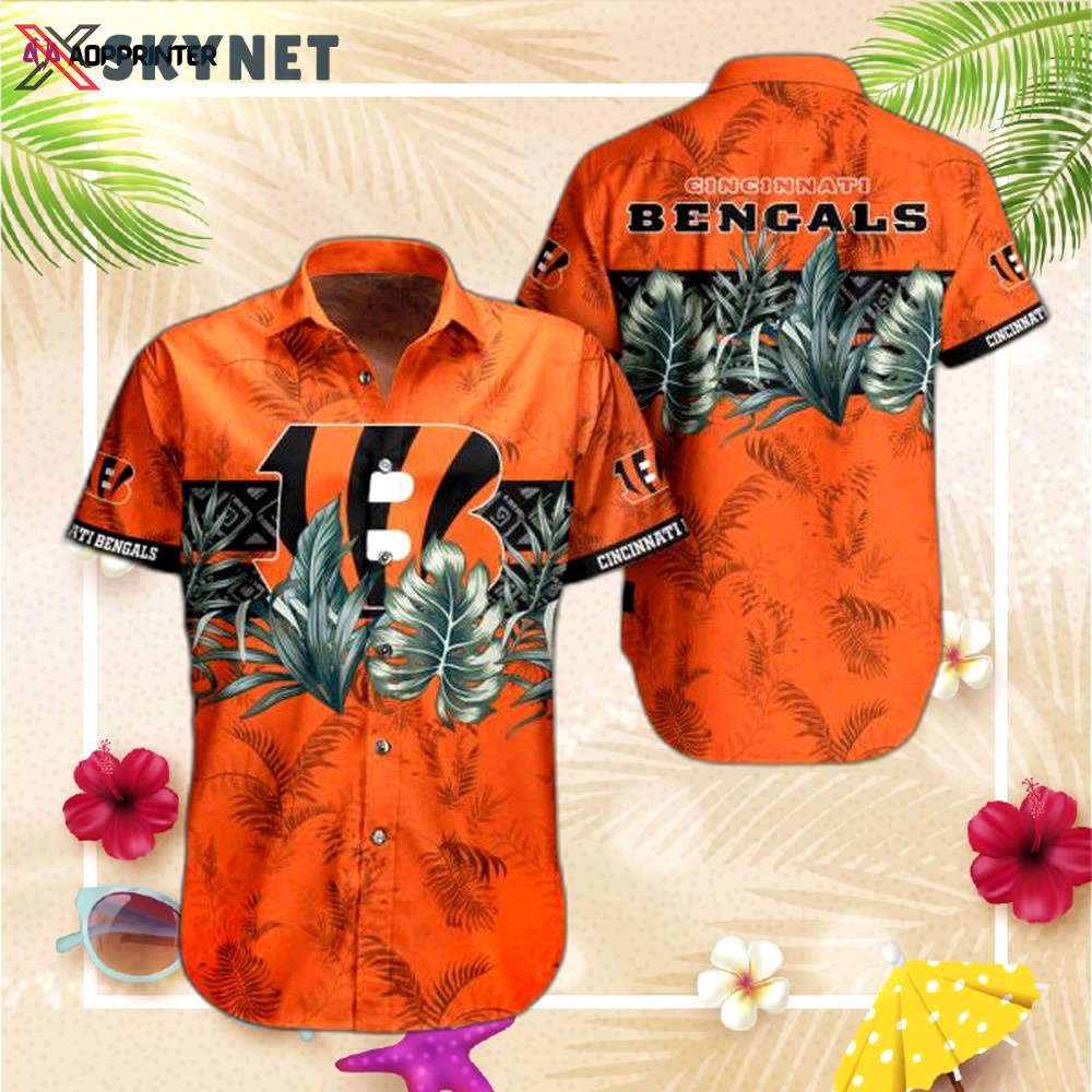 Nfl cincinnati bengals hawaiian shirt  short style for men women  summer Hawaii Shirt