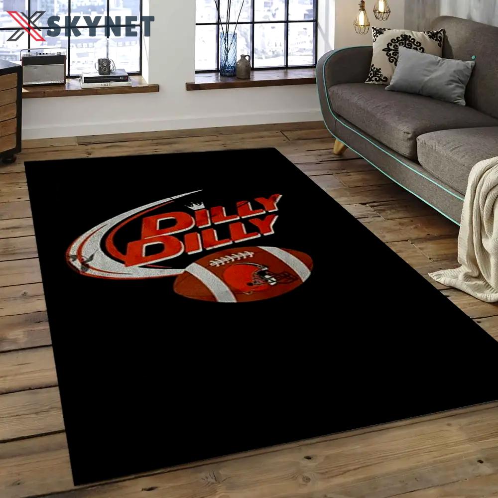 Nfl cleveland browns football team logo rectangle area rug clb42 Rectangle Rug