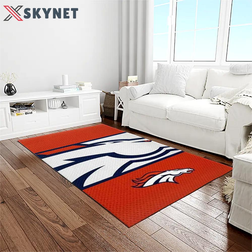 Nfl denver broncos football team logo rectangle area rug db07 Rectangle Rug