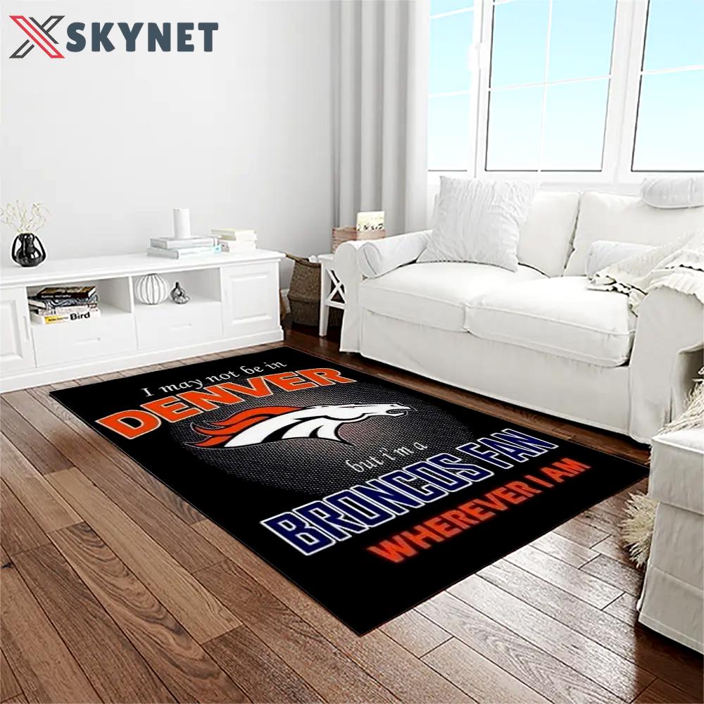 Nfl denver broncos football team logo rectangle area rug db27 Rectangle Rug