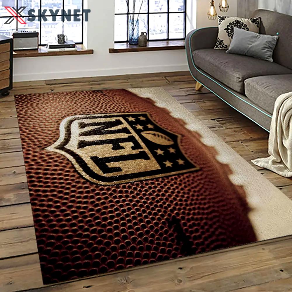 Nfl football league logo retangle carpet area rug home decor best gift for fan and friends nf13 Rectangle Rug