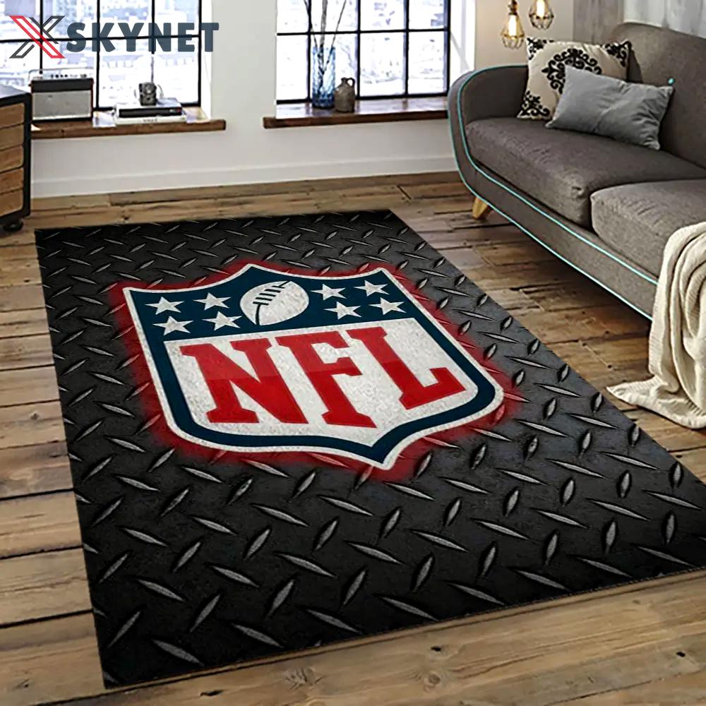 Nfl football league logo retangle carpet area rug home decor best gift for fan and friends nf22 Rectangle Rug