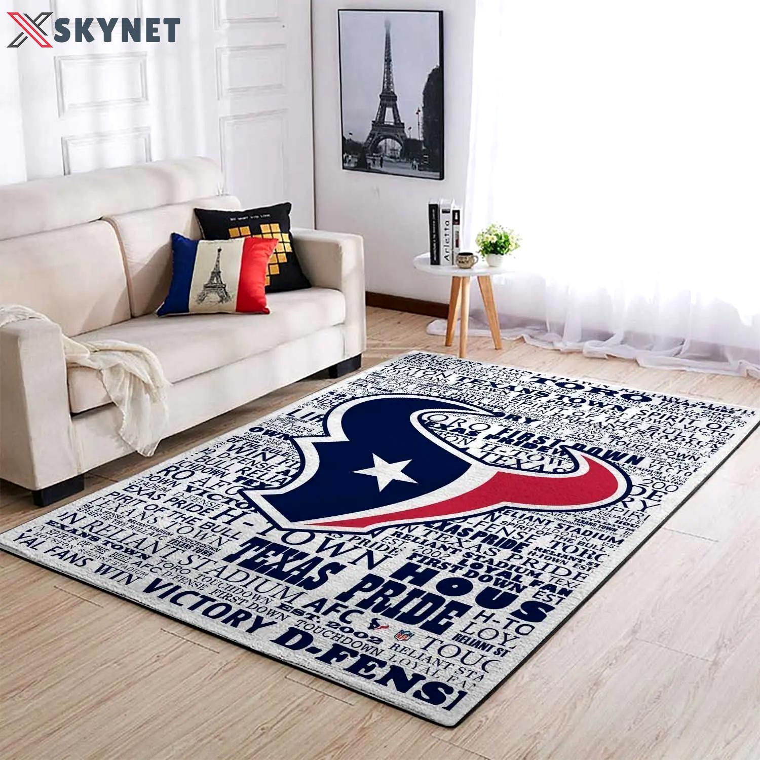 Nfl houston texans area rugs living room carpet sht101202 rug regtangle carpet Rectangle Rug