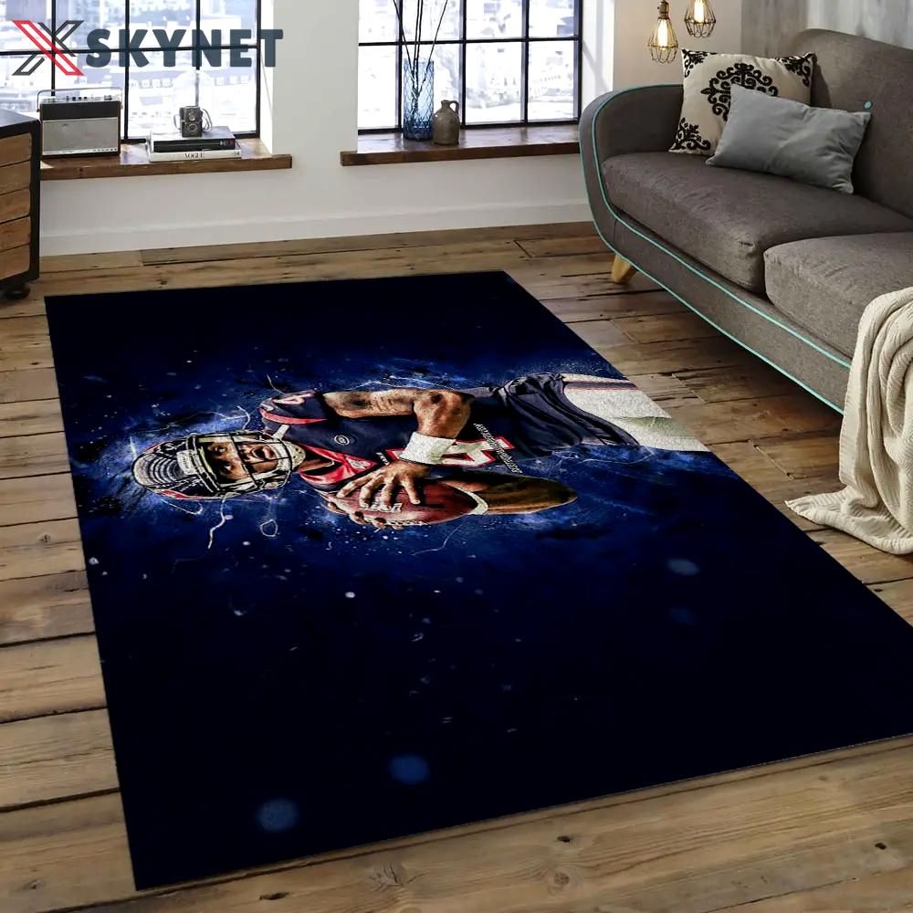 Nfl houston texans football team logo rectangle area rug ht14 Rectangle Rug