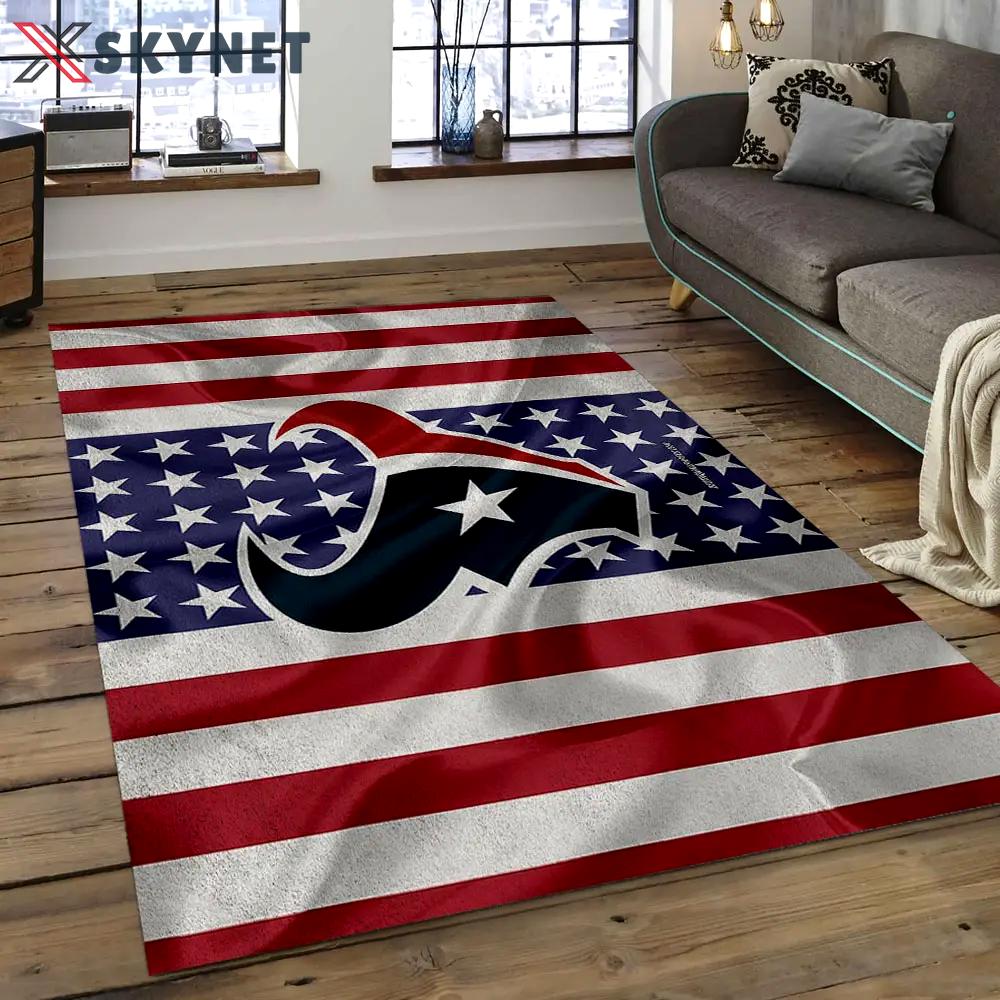 Nfl houston texans football team logo rectangle area rug ht31 Rectangle Rug