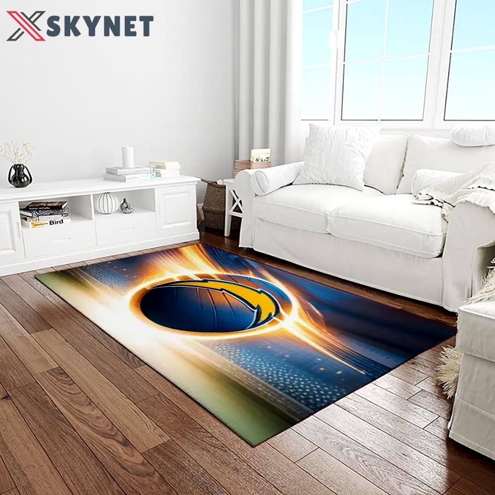Nfl los angeles chargers football team logo rectangle area rug lac31 Rectangle Rug