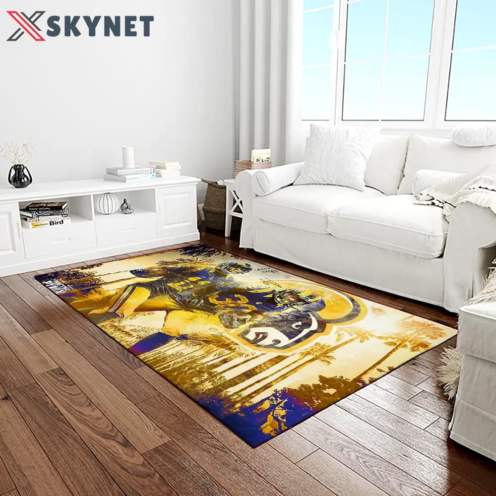 Nfl los angeles chargers football team logo rectangle area rug lac41 Rectangle Rug