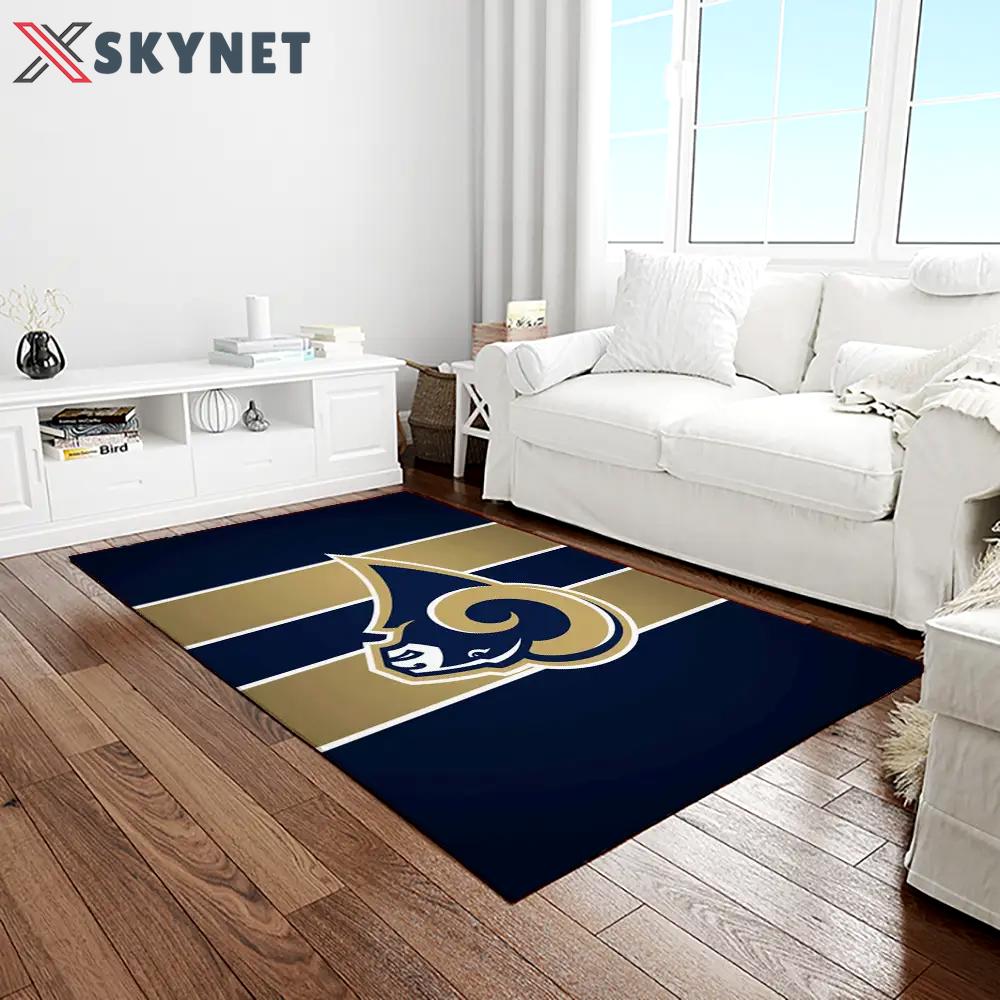 Nfl los angeles rams football team logo rectangle area rug lar31 Rectangle Rug