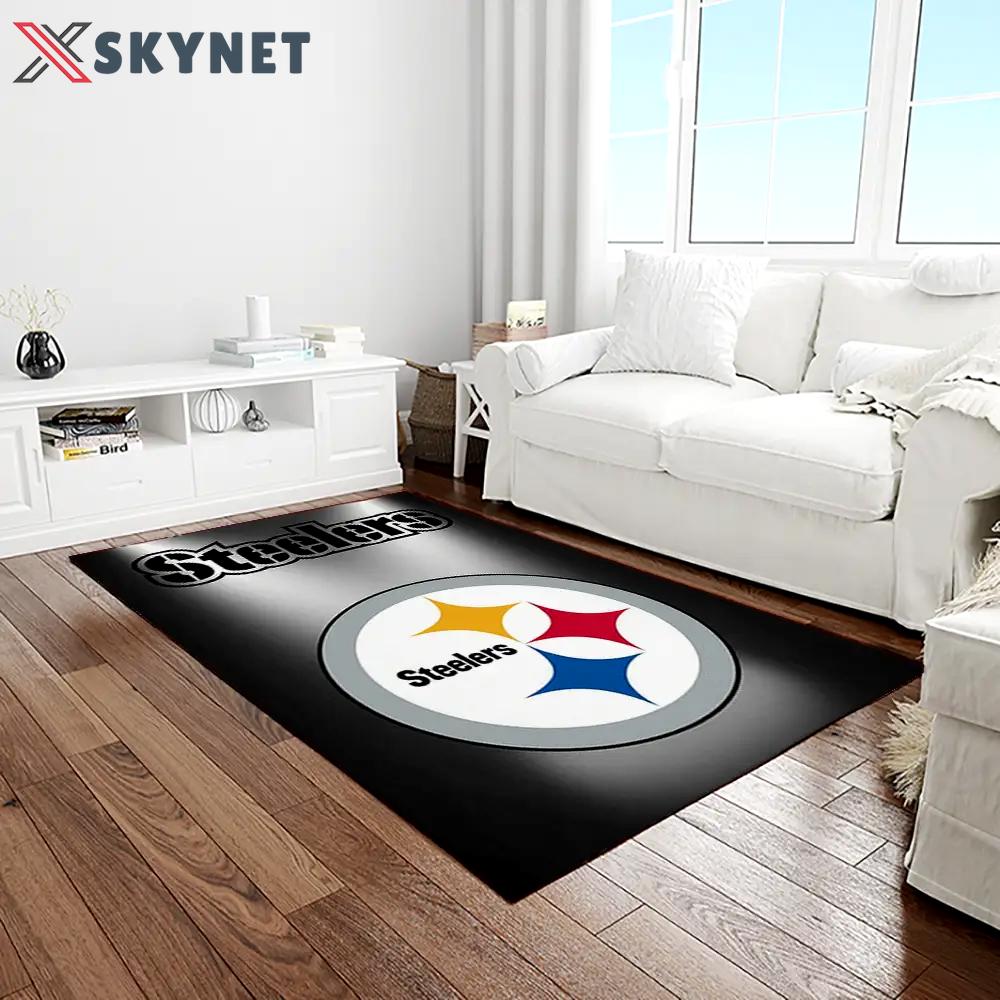 Nfl pittsburgh steelers football team logo rectangle area rug ptts20 Rectangle Rug
