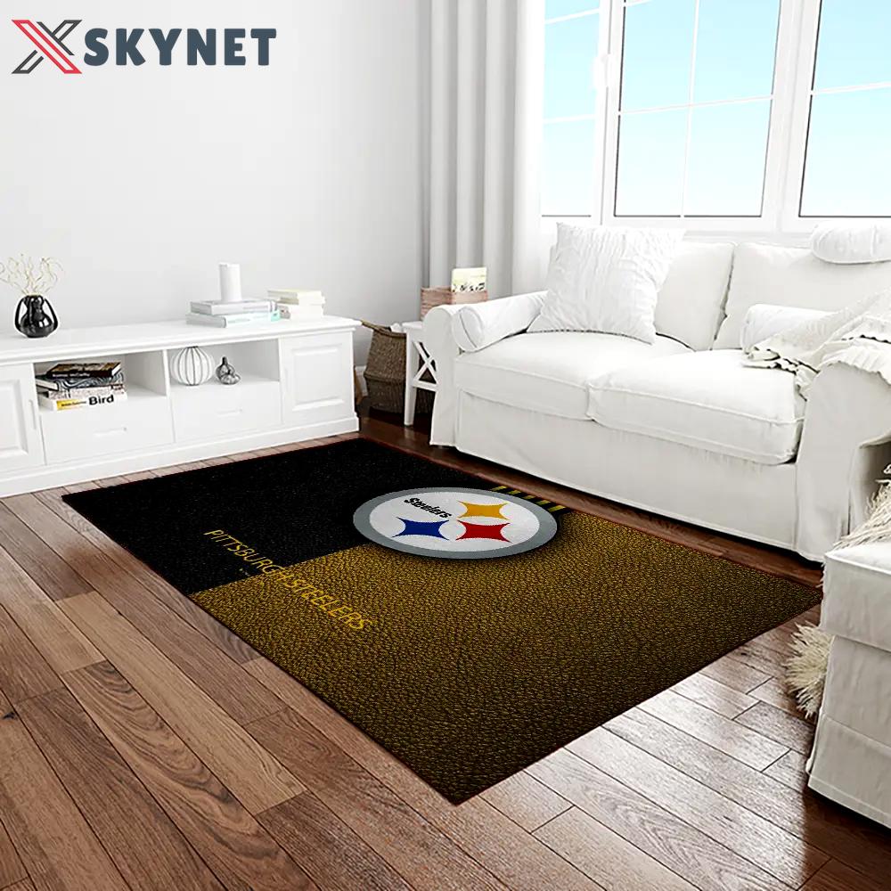 Nfl pittsburgh steelers football team logo rectangle area rug ptts47 Rectangle Rug