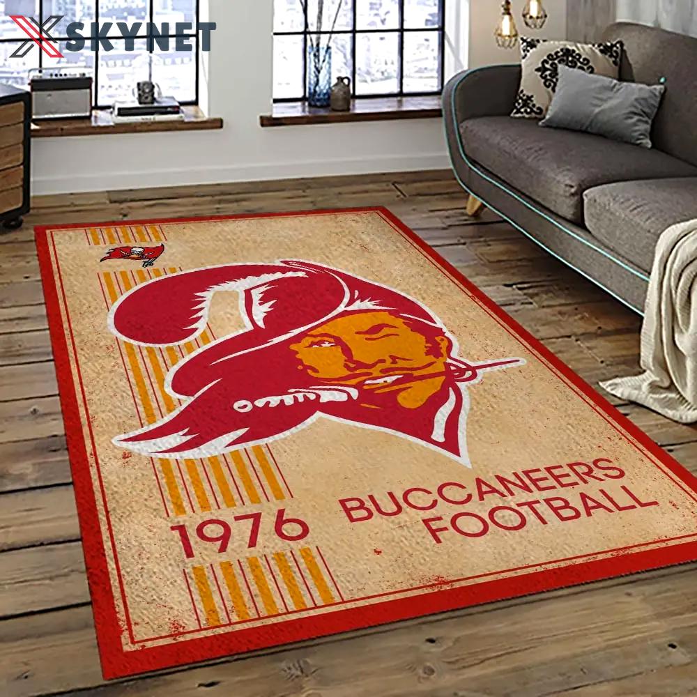 Nfl tampa bay buccaneers football team logo sport carpet area rug home decor best gift for friends tpbb31 Rectangle Rug