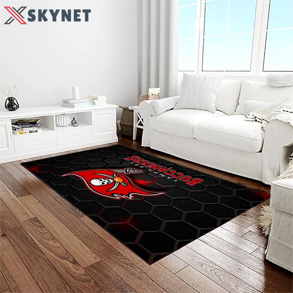 Nfl tampa bay buccaneers team logo rectangle area rug tbb02 Rectangle Rug