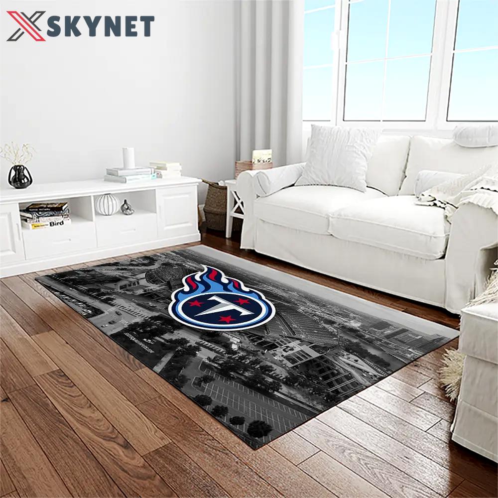 Nfl tennessee titans football team logo rectangle area rug tt29 Rectangle Rug