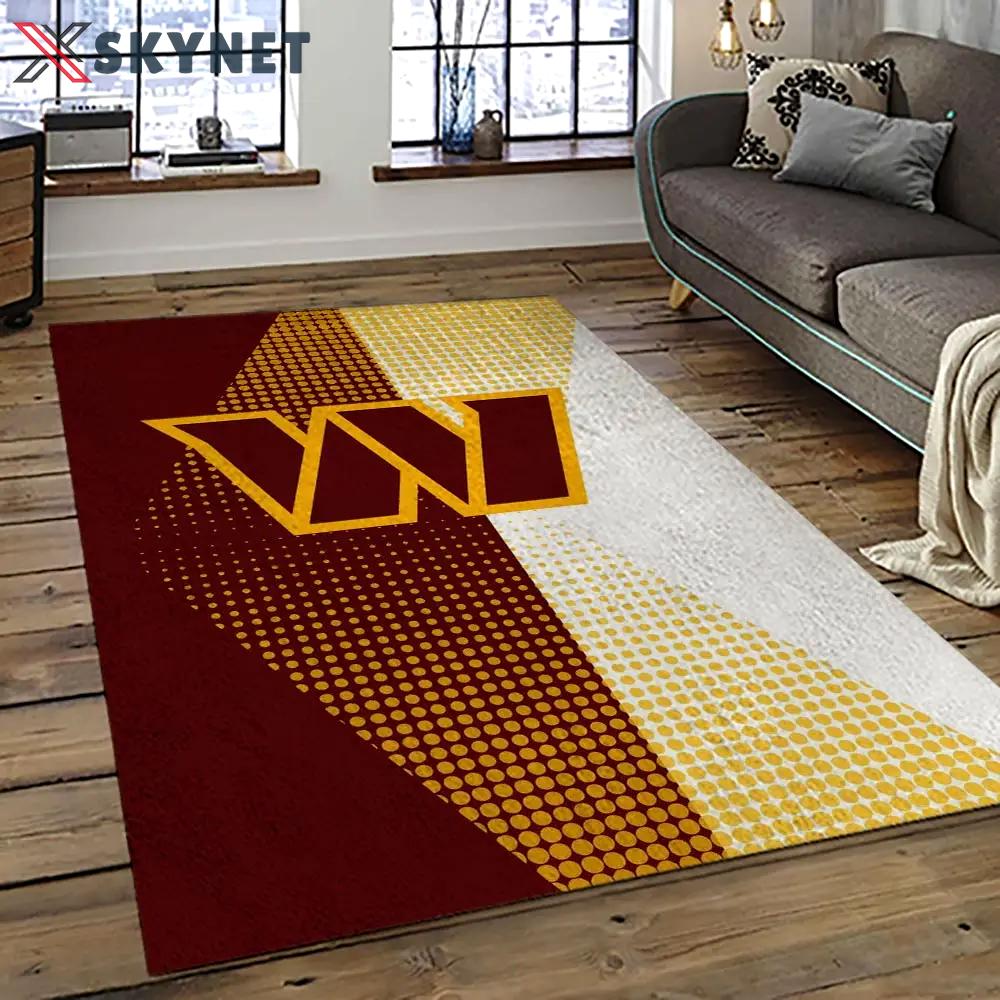 Nfl washington commanders football team logo sport carpet area rug home decor best gift for friends wscd21 Rectangle Rug