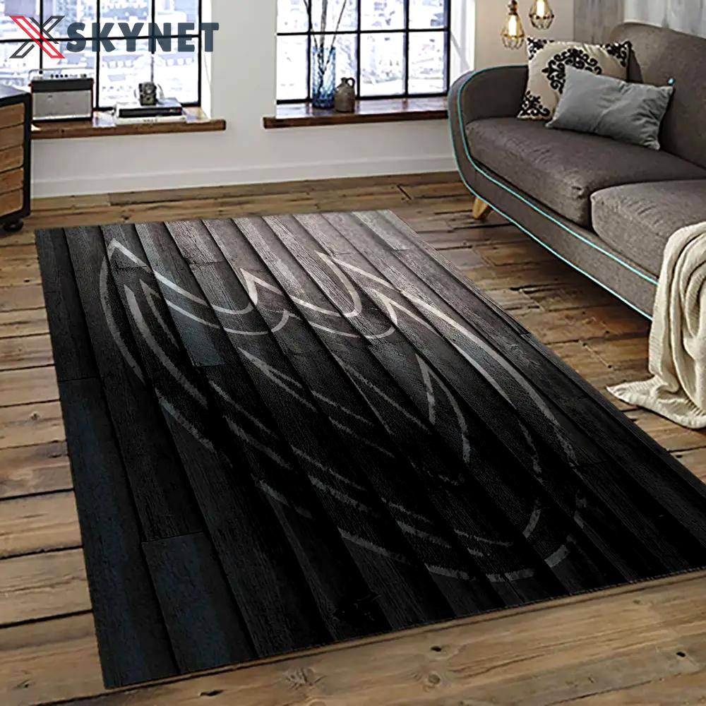 Nhl anaheim ducks ice hockey team logo sport carpet area rug home decor gift the ducks gift for fans gift for son ahd21 Rectangle Rug
