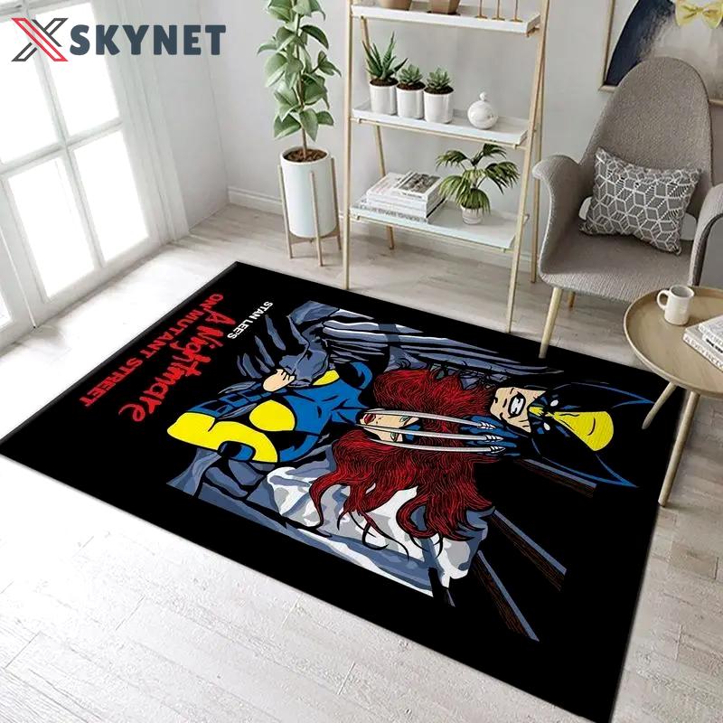 Nightmare on mutant area rug living room and bed room rug rug regtangle carpet floor decor home decor Rectangle Rug