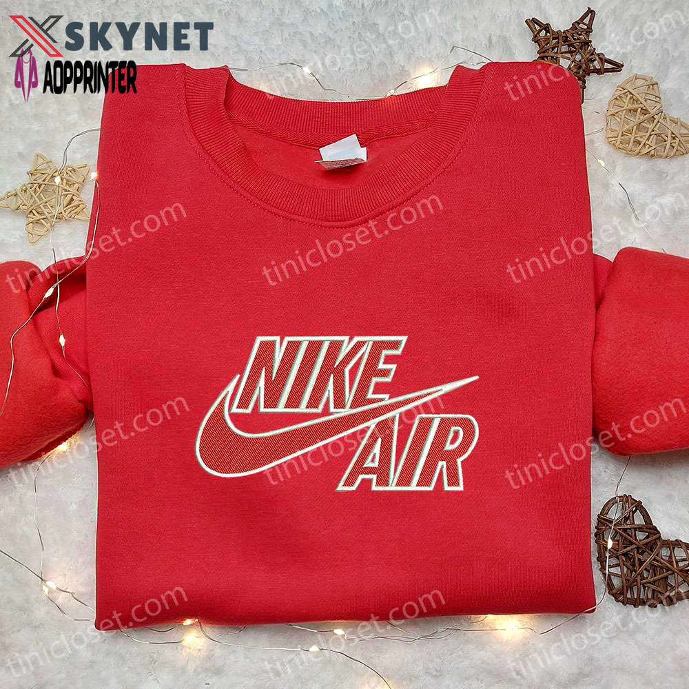 Nike air embroidered shirt: stylish nike inspired gift for best birthday ideas Embroidered Shirt