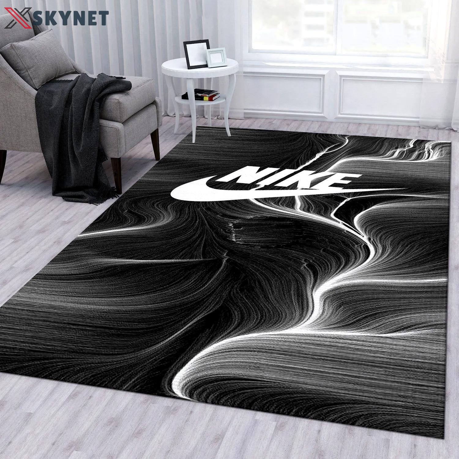 Nike logo type 790. Upgrade Your Living Room with Luxury Home Decor: Area Carpets, Floor Decor, Door Mats, and Hot Gift Items with style a High-End Fashion Brand Rectangle Rug