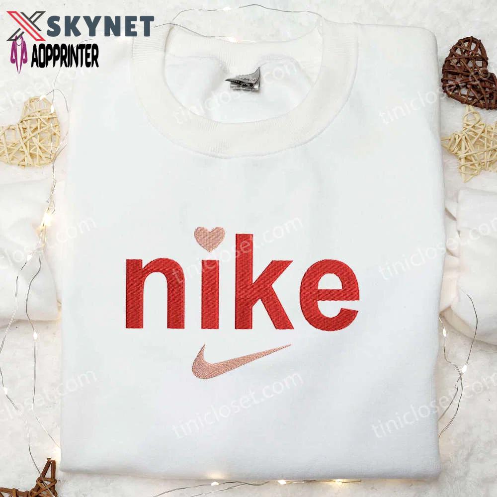 Nike love inspired embroidered shirt – unique and stylish apparel for unmatched comfort Embroidered Shirt
