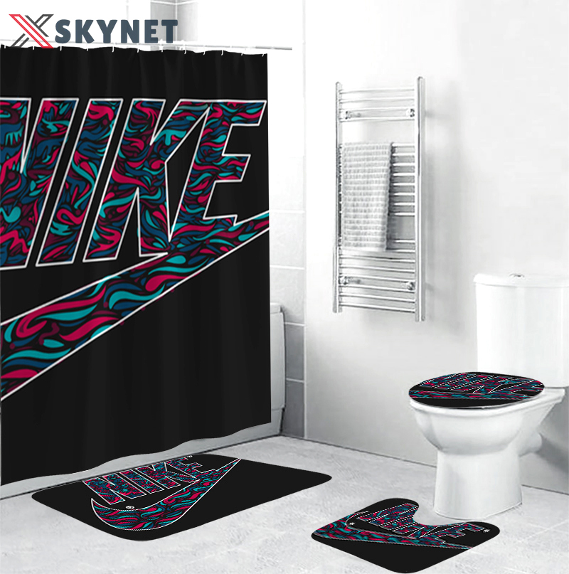 Nike luxury fashion brand bath mat hypebeast bathroom sets home decor Bathroom Set