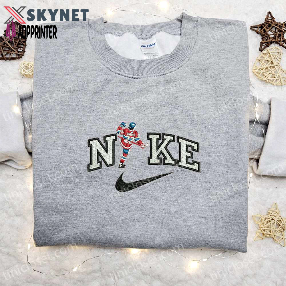 Nike nfl sport embroidered shirt: cole caufield x nike inspired ideal family gift Embroidered Shirt