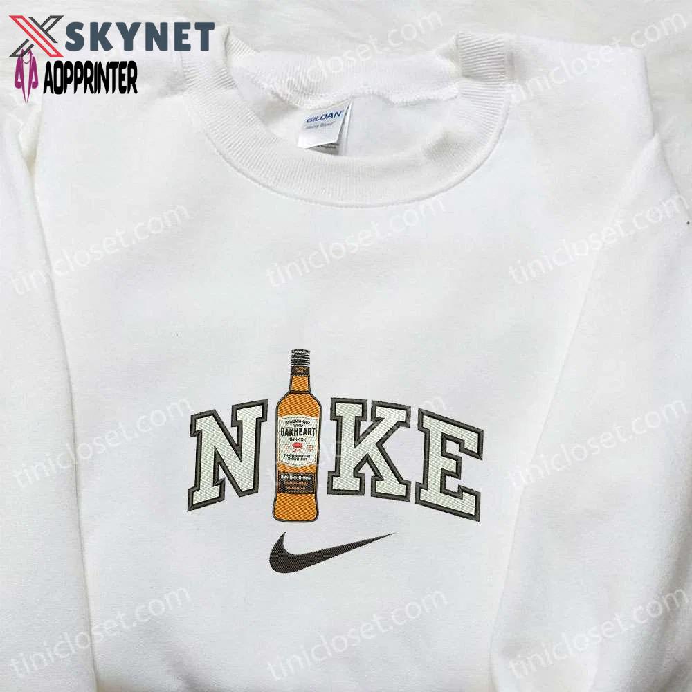 Nike x bakheart bottle embroidered sweatshirt – stylish quirky perfect birthday gift ideas for family Embroidered Shirt