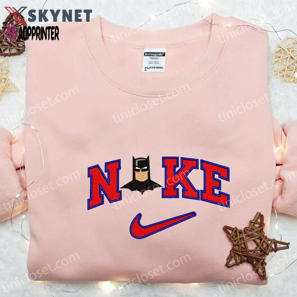 Nike x batman women movie embroidered sweatshirt: marvel cinematic universe shirt – best gift ideas for family Embroidered Shirt