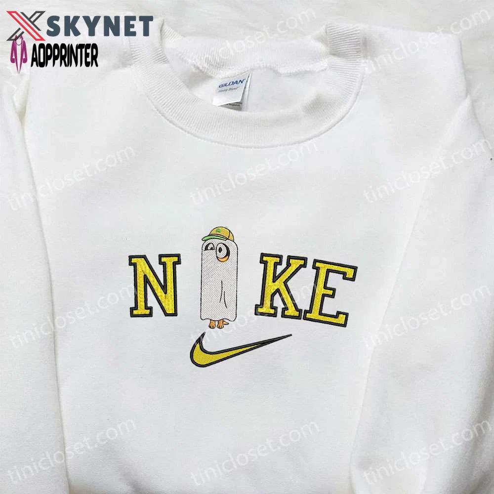 Nike x bluey dog embroidered shirt: cute halloween hoodie & custom t-shirt Embroidered Shirt
